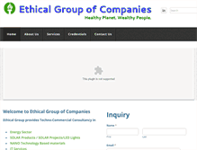 Tablet Screenshot of ethicalgroup.in